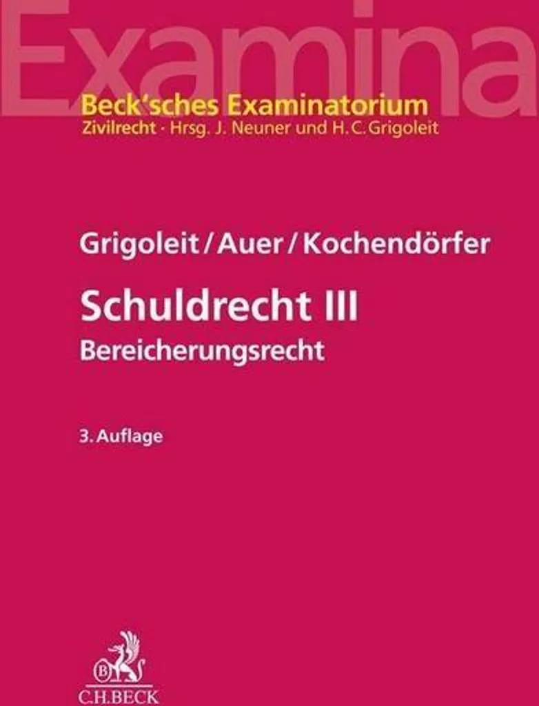 Schuldrecht III Tome 3 : Expertise Juridique et Jurisprudence du BGB