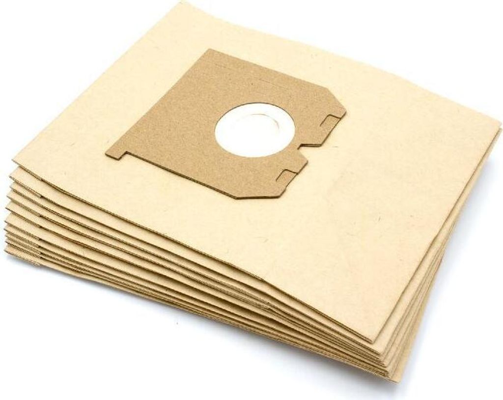 vhbw 10x Staubbeutel kompatibel mit AEG Electrolux Z1641, Z1642, Z1643, Z1644, Z1630 Microlite, Z1640, Z1640 Lite Staubsauger - 23cm x 18cm Sandfarben