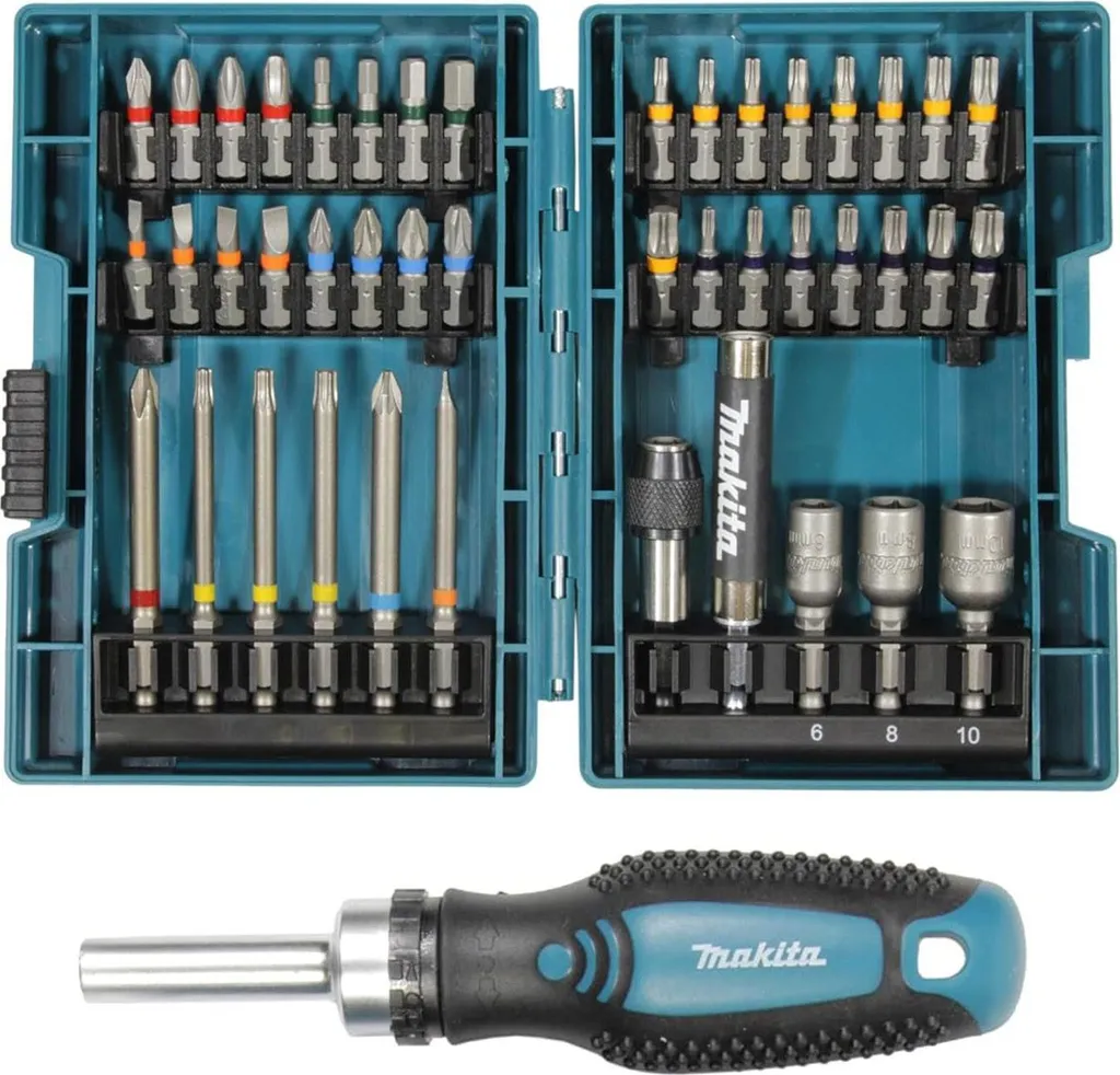 Makita E-25096 Jeu d'embouts à cliquet 44 pièces PH PZ TX Hex complet