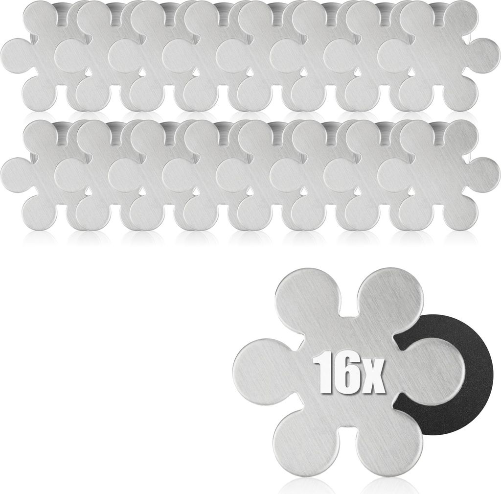 com-four® 16 Tischdeckenbeschwerer - Edelstahl - Produktbild 