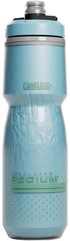 Bidon de Vélo Isotherme Podium Chill 710 ml - Gourde Sportive Bleu Cristal