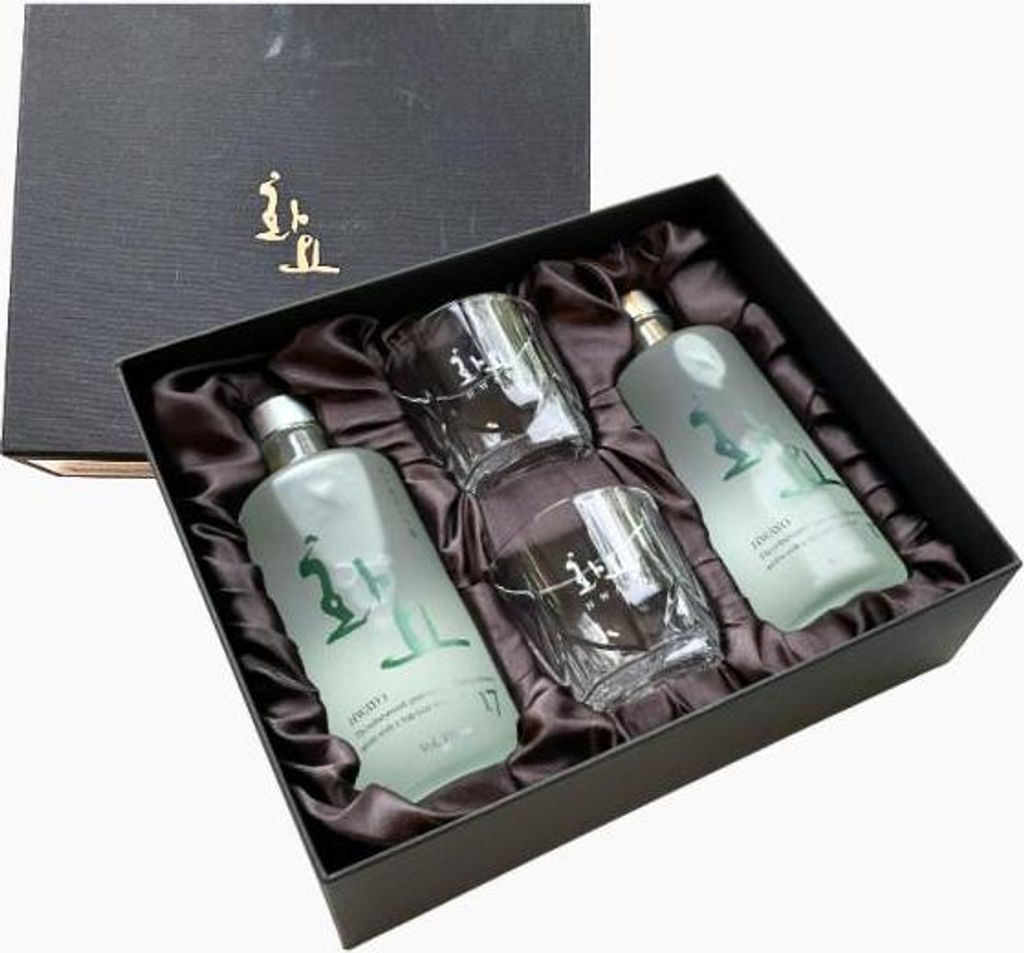 HWAYO Premium Soju 17% Set (2x Bottle + 2x Glas) Produktbild 