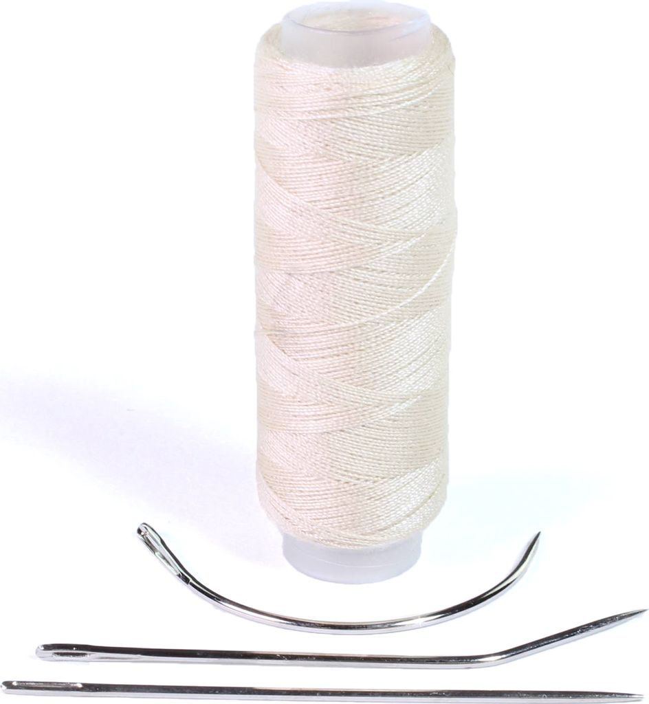hair2heart Extension Tools - Tressier Set mit Nadel und Faden für die Extension Weaving Methode, für Haarverlängerungen, zum Anbringen von Tress...