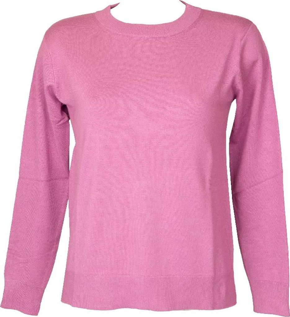 RAGNO Damen Rundhals-Langarm-Pullover mit normaler Passform fin.12 Four Seasons Winter Basic-Artikel DI44T9, 3 - TERZA, Viscosa 70%,Poliammide 30%
