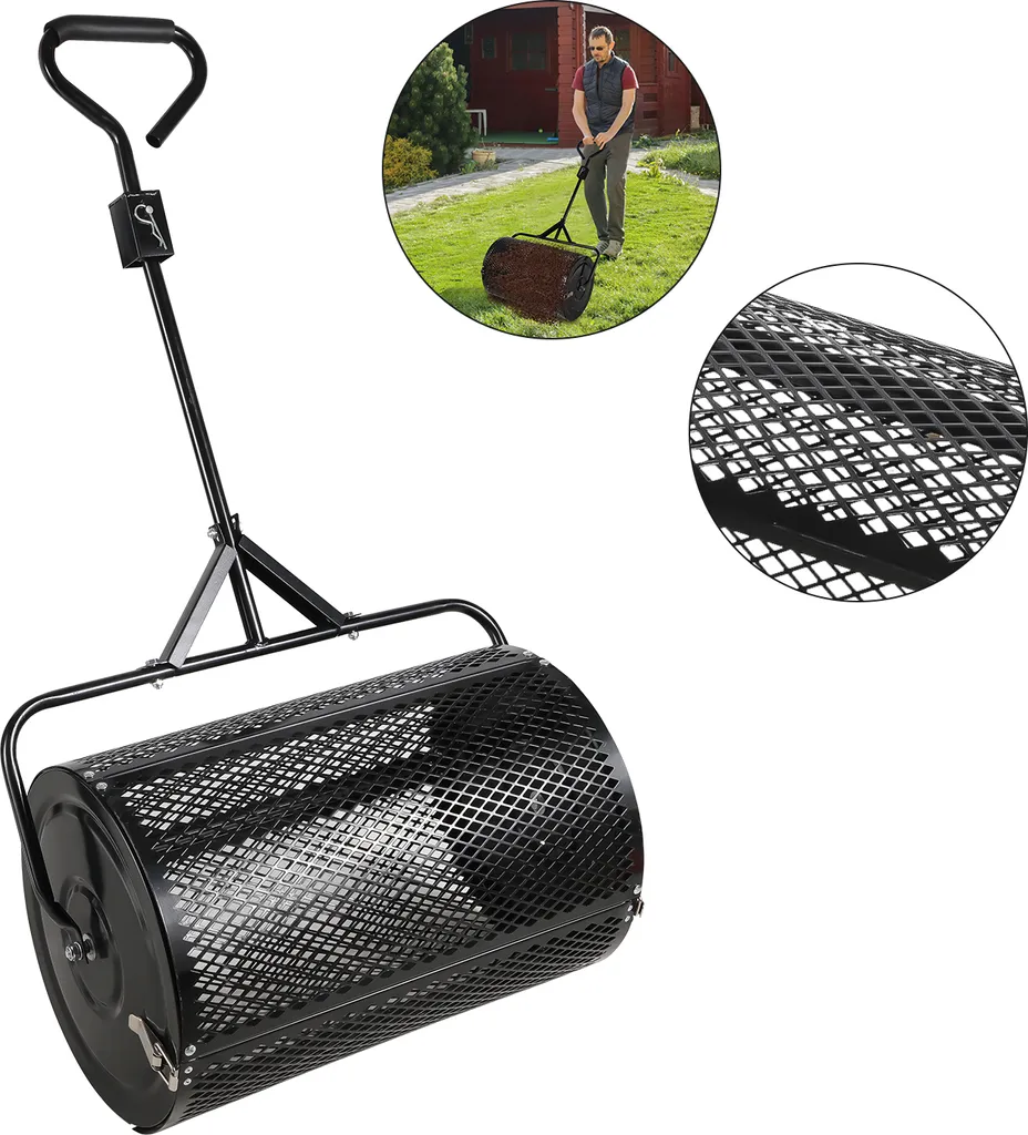 Clanmacy Spandiconcime 75L: Rullo per Compost e Sementi Professionale - 9