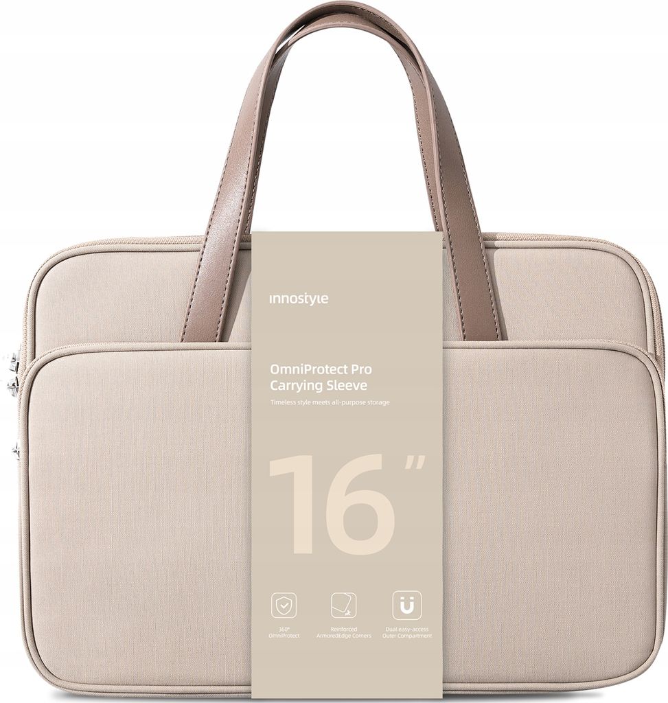 Innostyle Damen Laptoptasche 15 6 16 Wasserdicht Omniprotect Beige