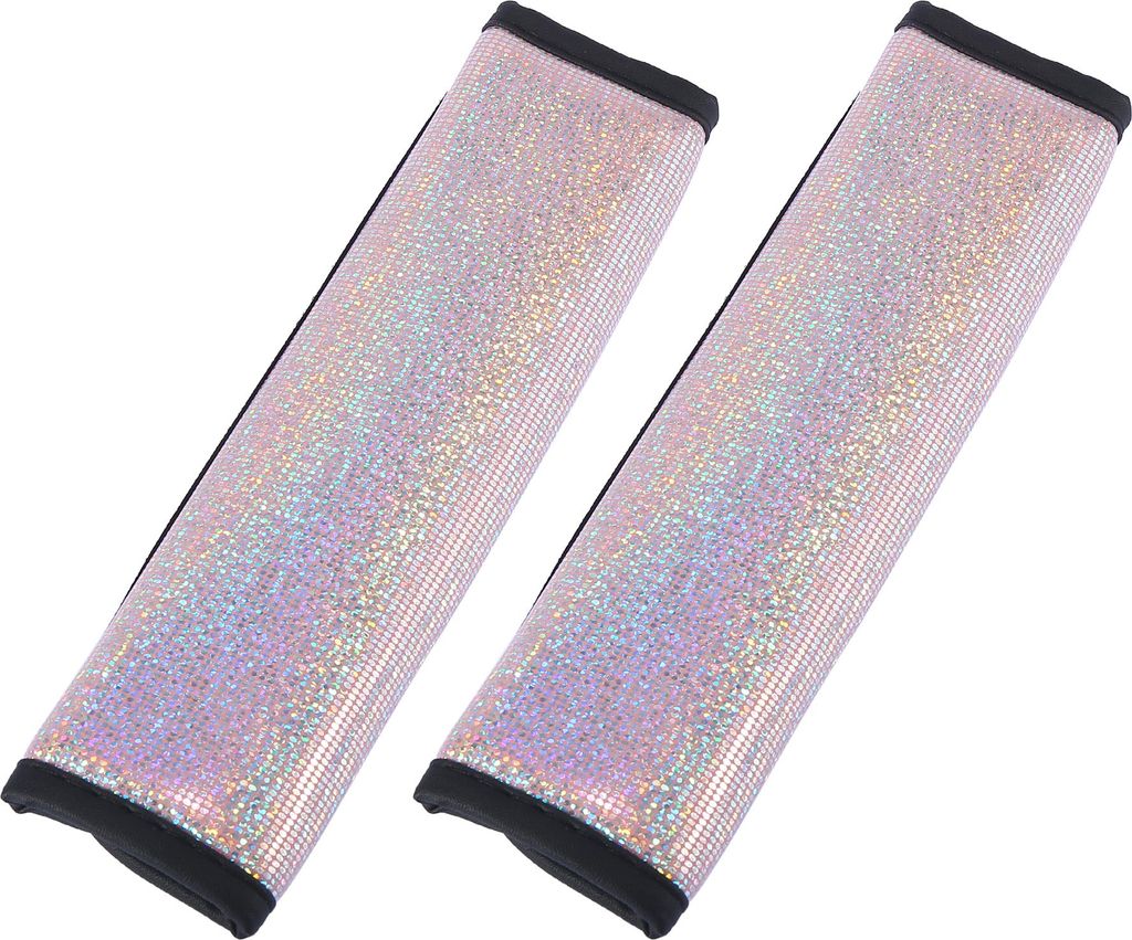 2stk. Universal Bling Sicherheitsgurt Schulterpolsterbezug für Auto Pink