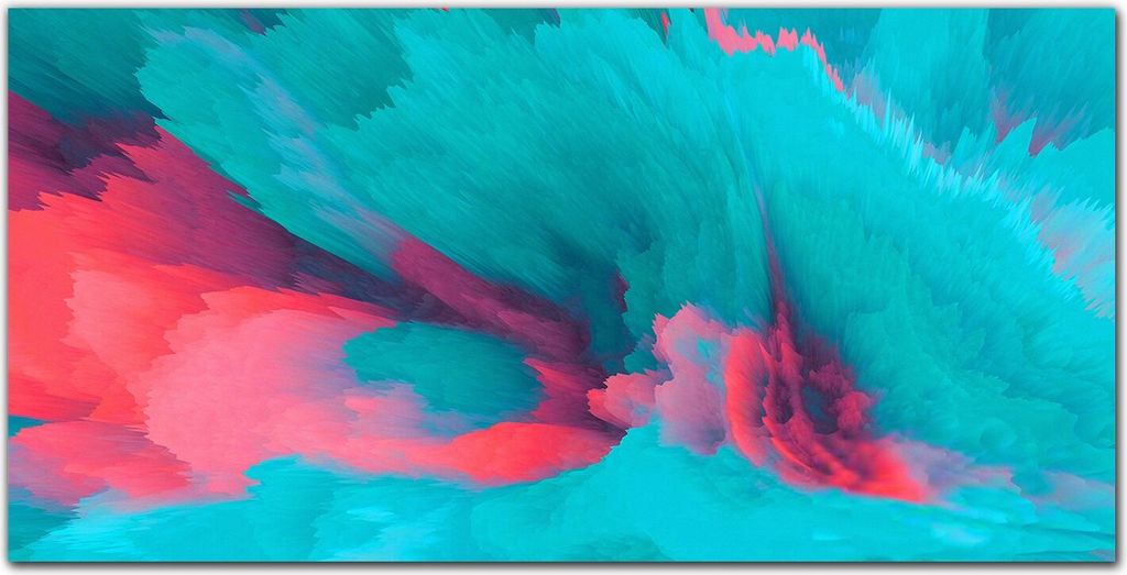 Coloray Küchenrückwand 140x70 Spritzschutz aus Glas - Aquarell