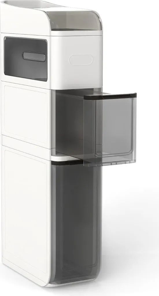 Colonne de rangement salle de bain étroite 2 tiroirs pour petit espace