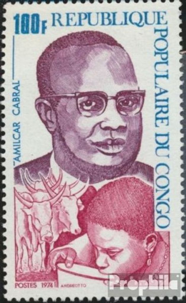 Briefmarken Kongo (Brazzaville) 1974 Mi 415 (kompl.Ausg.) postfrisch Amilcar Cabral