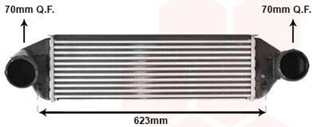 VAN WEZEL 06014719 Ladeluftkühler LLK für BMW X3 (E83) Turbo Intercooler