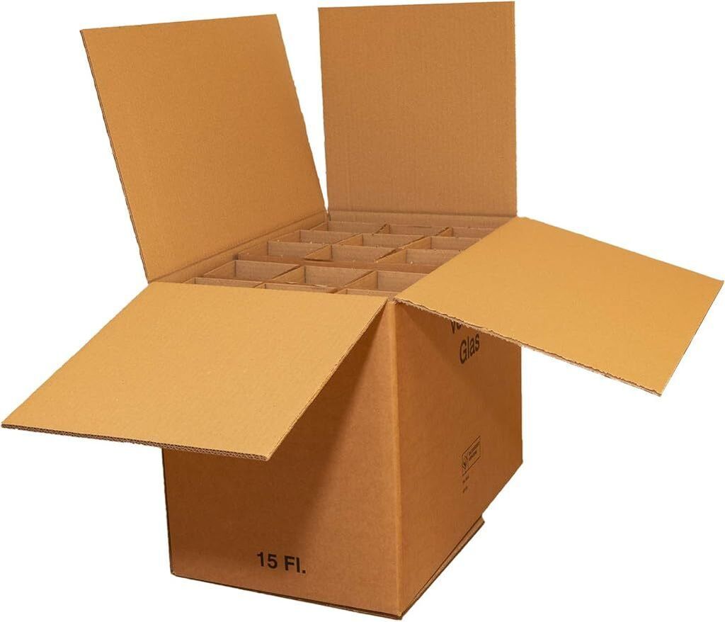 Flaschenkarton für 15 Flaschen (2 stück) / Versandkarton / Weinversandkarton – Weinkarton Schachtel
