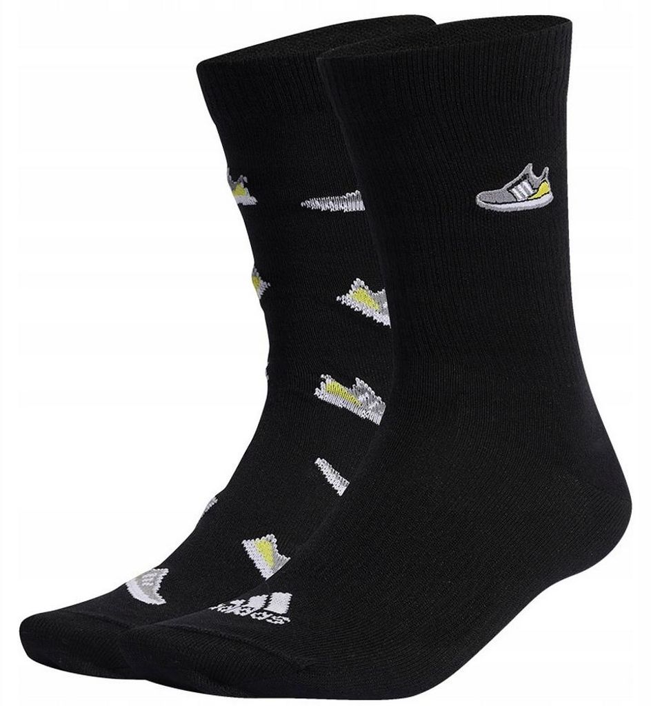 Adidas - "Run X Ultraboost Shoe Love" Socken für Herren/Damen Uni(2er-Pack) PP6157 (40 EU - 42 EU) (Schwarz)