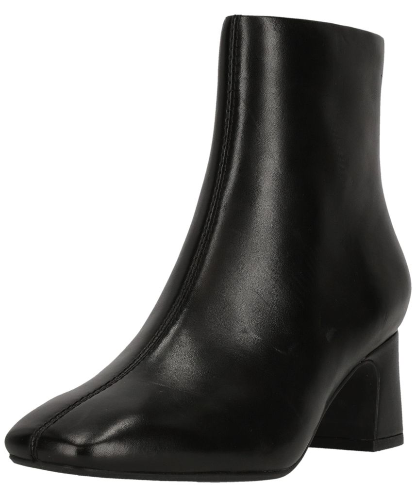CLARKS Stiefelette Fernie Zip mit eleganter, quadratischer Schuhspitze 1216 Black Leather 36