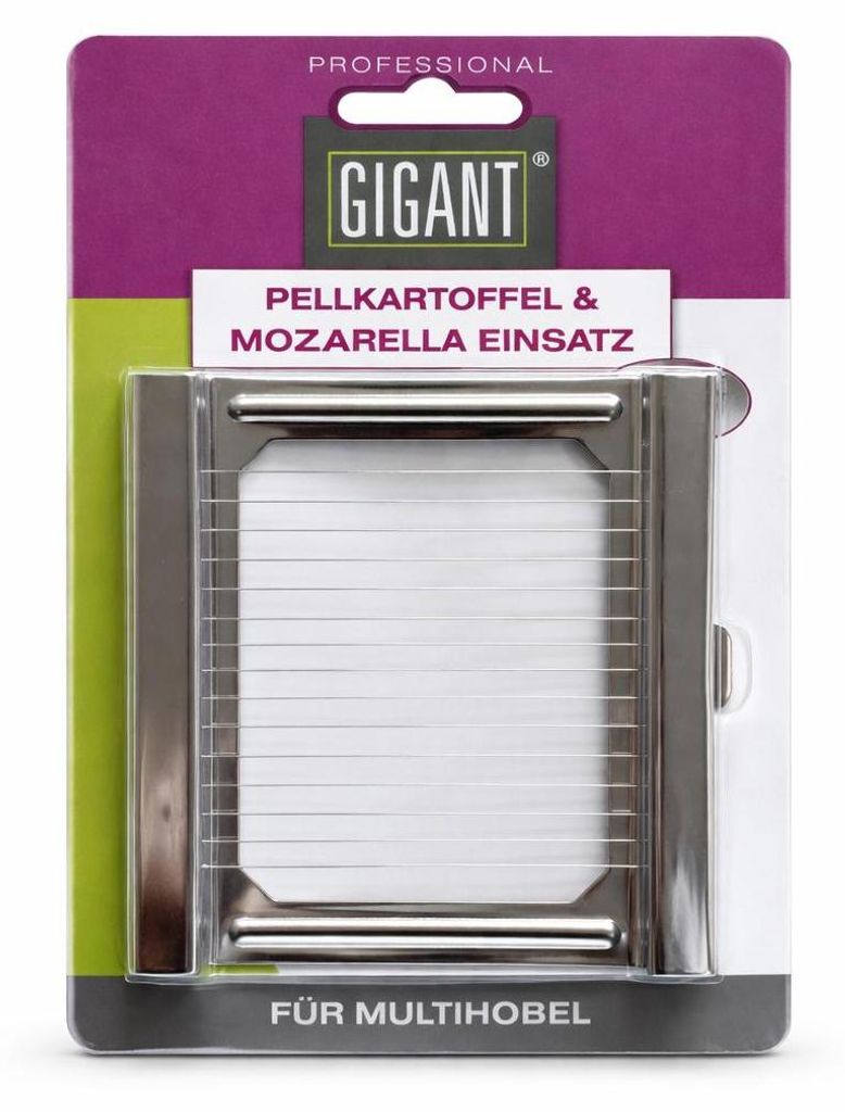 Gigant Pellkartoffel & Mozzarella Einsatz | Schneideinsatz Produktbild 