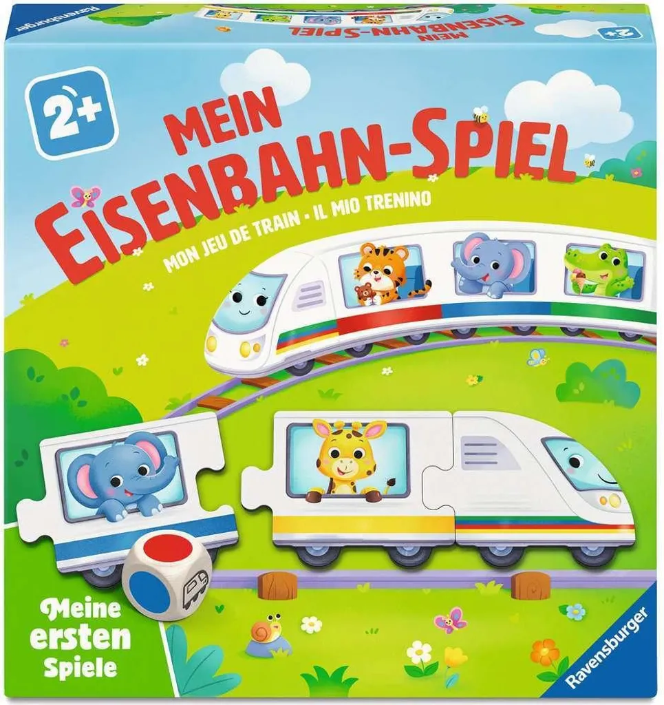 Jeu de chemin de fer incassable pour enfant 2 ans - Stimule l'éveil