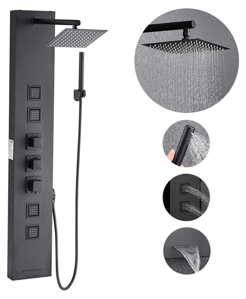 VEVOR Panneau de douche système de tour (4 en 1) avec pomme Image du produit 