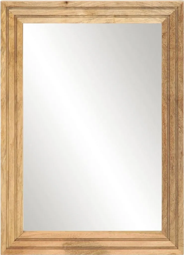 Offerta Specchio vidaXL 50x70 in Legno Massello Mango Grezzo
