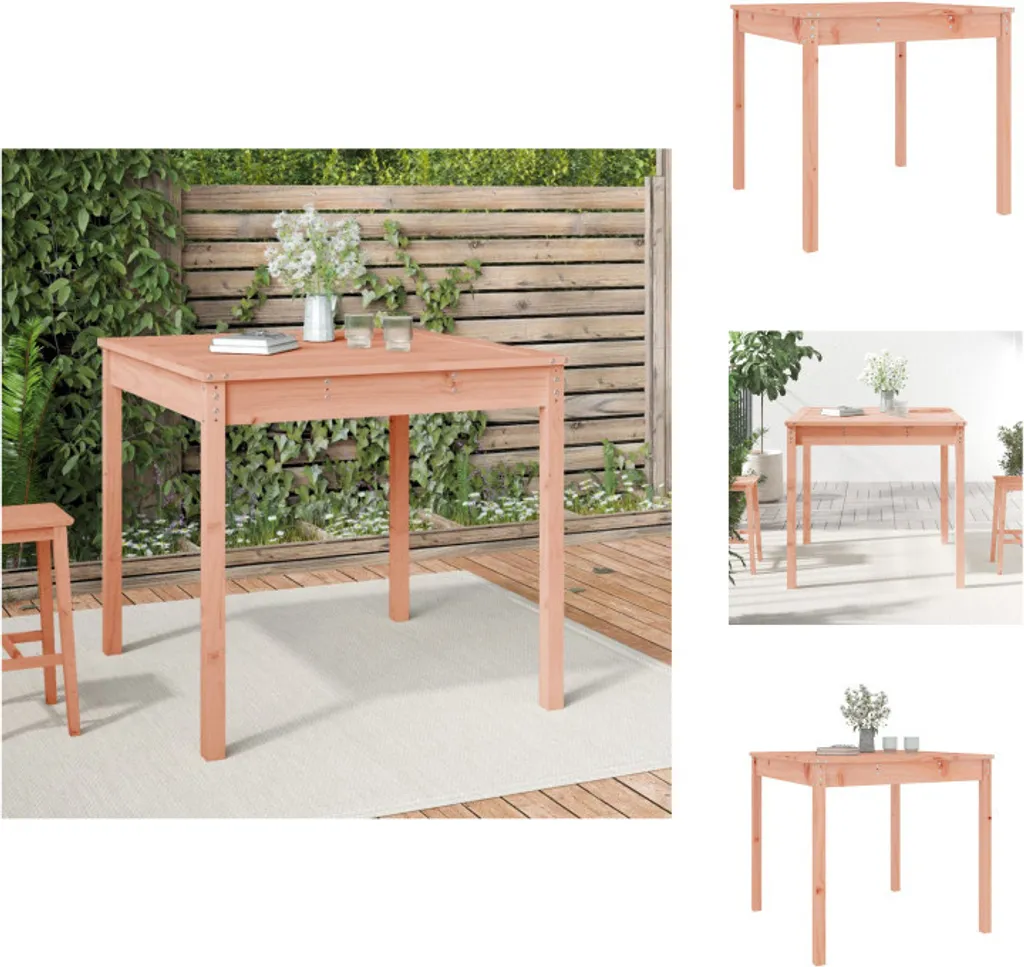 Tavolo Outdoor vidaXL 82.5 cm - Design in Legno Massiccio Douglas