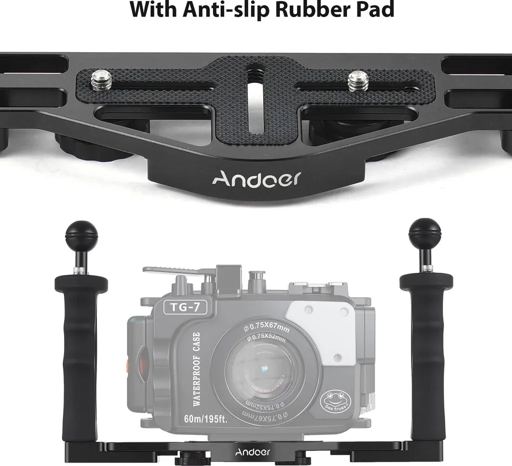 Support de Plongée Réglable pour Caméra Sport et Boîtier Étanche DSLR - 2