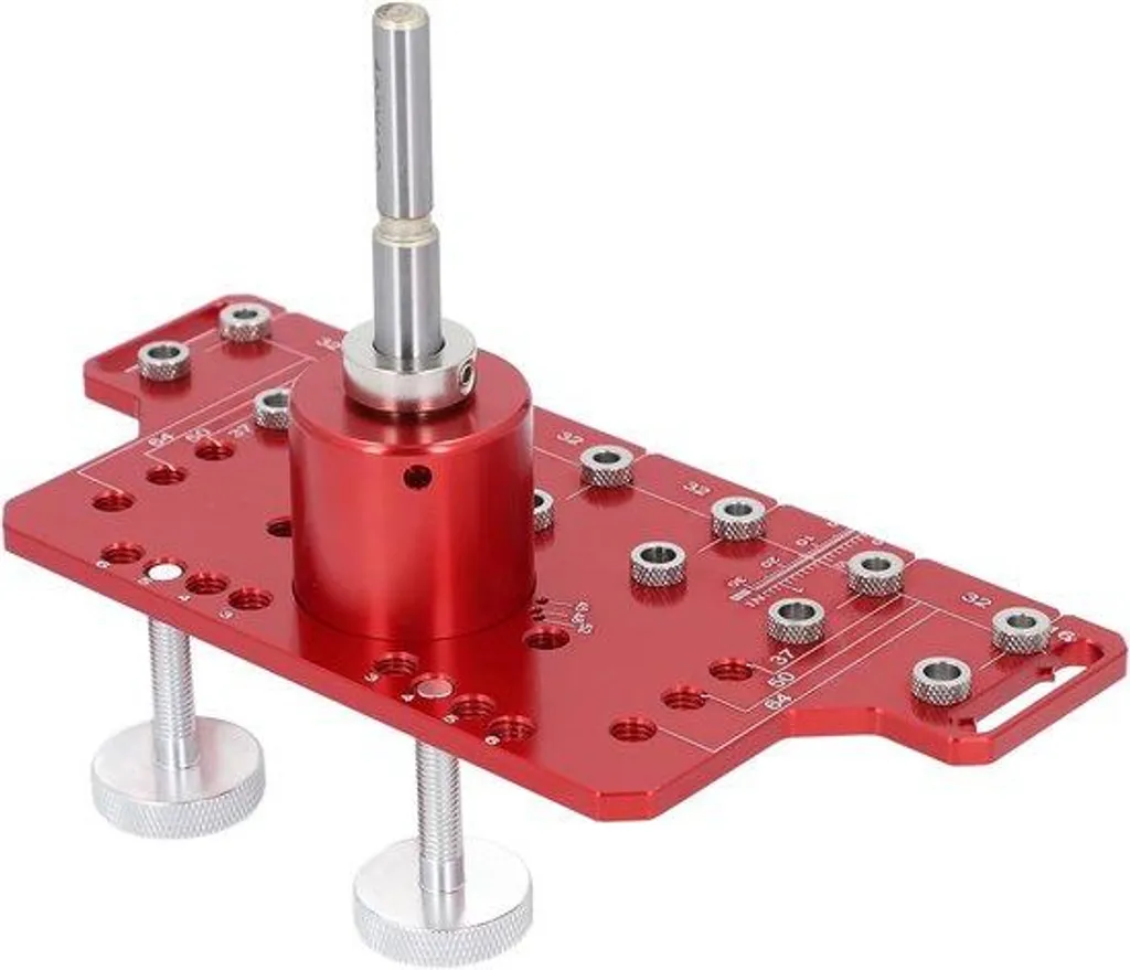 Guide de perçage pour charnières en aluminium - Gabarit de 35mm robuste