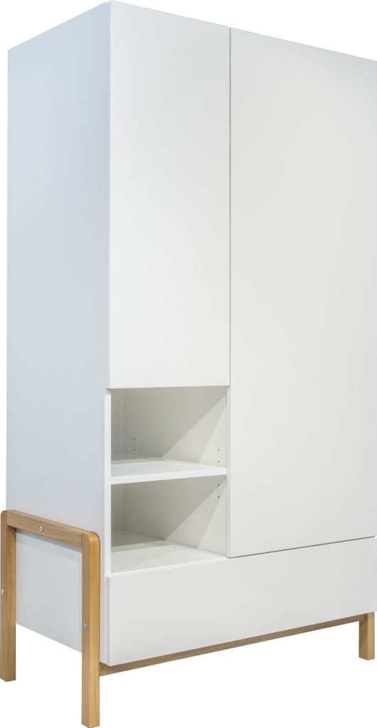 Weißer Kinderkleiderschrank VICTOR Produktbild 
