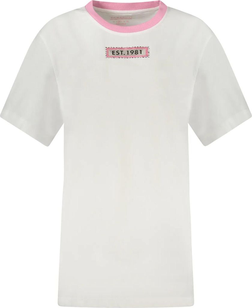 GUESS JEANS Damen MAXI-T-SHIRT Weiß W4GI35JA914_BIG011 : Größe - XS Größe: XS