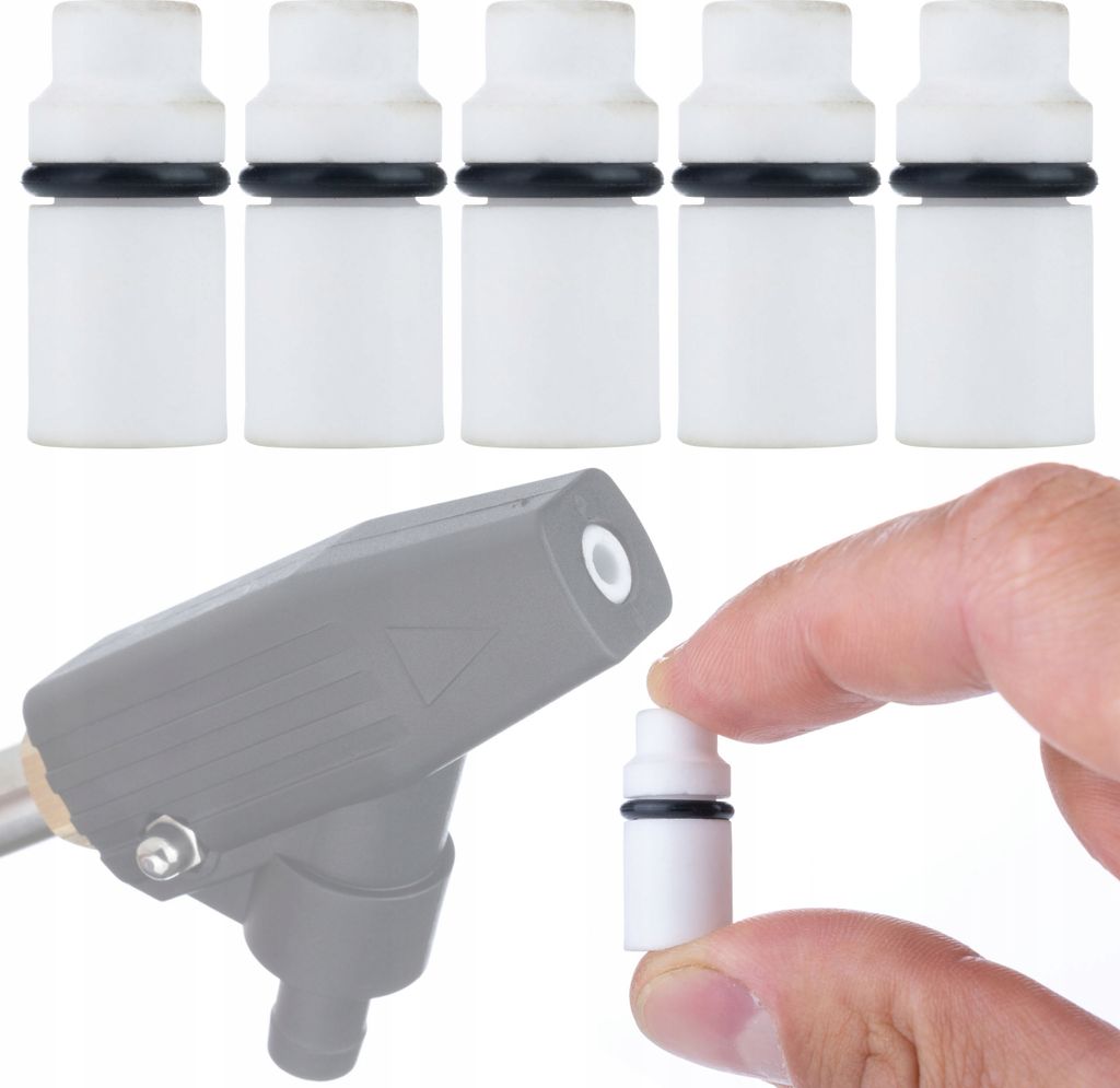 Rosfix Set Keramikdüsen HQ – Ersatzteil für Sandstrahlgerät Kärcher K2–K7 | Porzellan, Ø8,6mm, 25,5mm Länge | Präzise & Verschleißfest