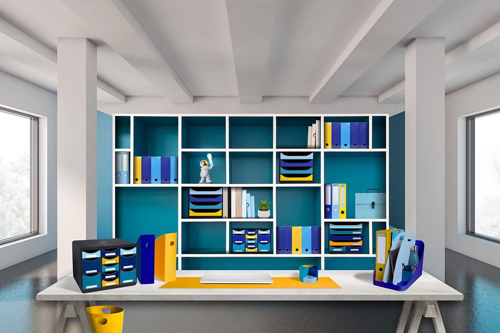 Exacompta 45308D BEE BLUE Papierkorb ECOBIN - 15 l, Immagine del prodotto 