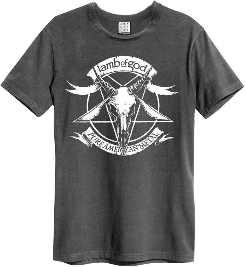 Amplified - "Pure American Metal" T-Shirt für Herren/Damen Uni GD204 (XS) (Anthrazit)
