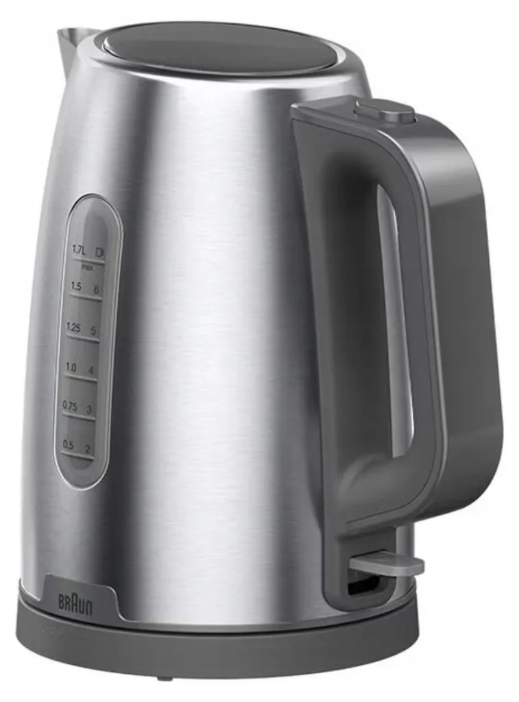 Bouilloire Braun anti-calcaire en acier inox - Fini l'attente en cuisine