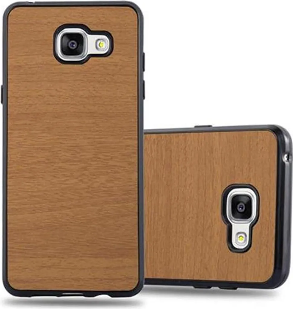 Custodia Protettiva Cadorabo Samsung A3 2016 Marrone TPU Sottile