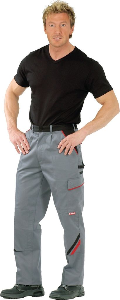 Bundhose Highline Gr.58 schiefer/schwarz/rot PLANAM
