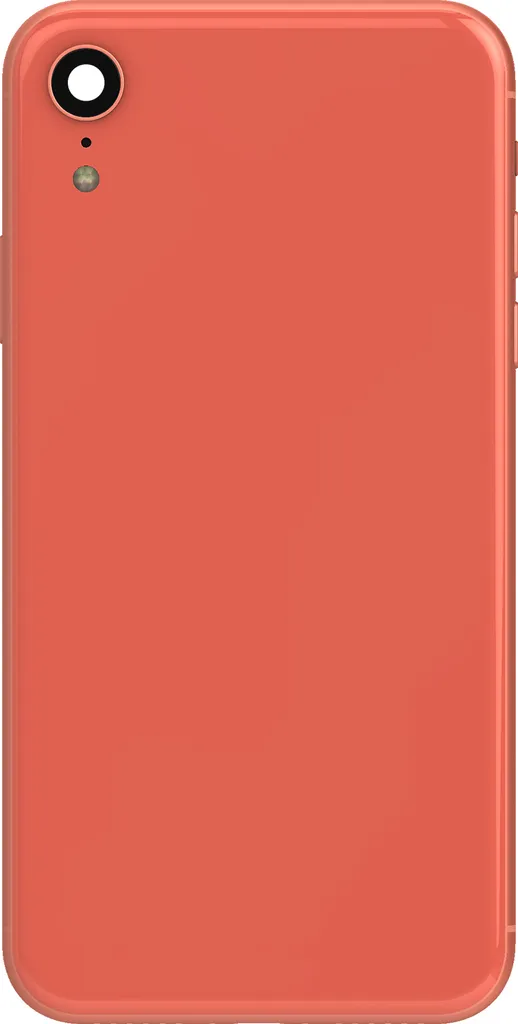 Coque complète iPhone XR Clappio corail avec châssis et vitre arrière