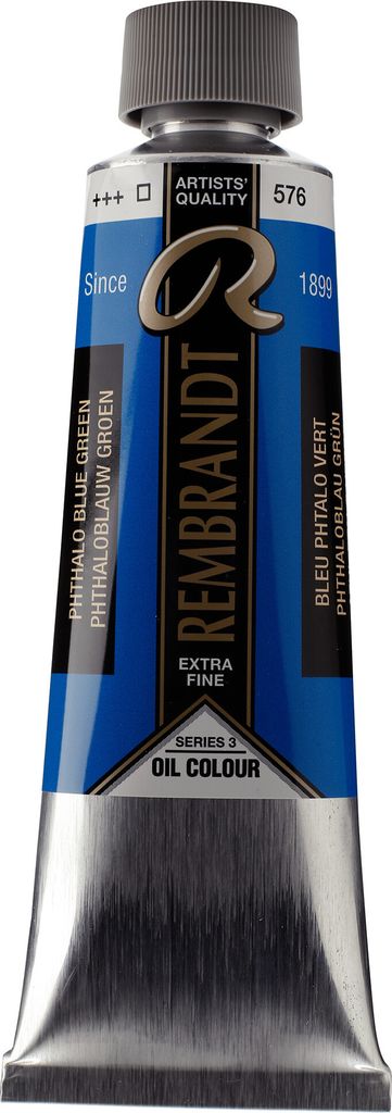 Rembrandt Ölfarbe Tube 150 ml Phthaloblau Grünlich 576