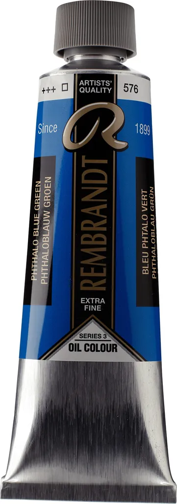 Peinture à l'huile Rembrandt 150 ml bleu 576 idéale pour grands formats