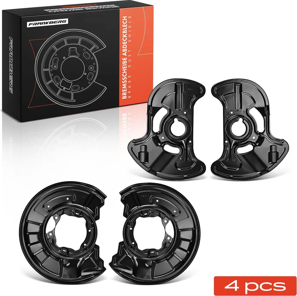 Lot de 4 tôles de frein anti-corrosion pour Mercedes Classe C W204 C230