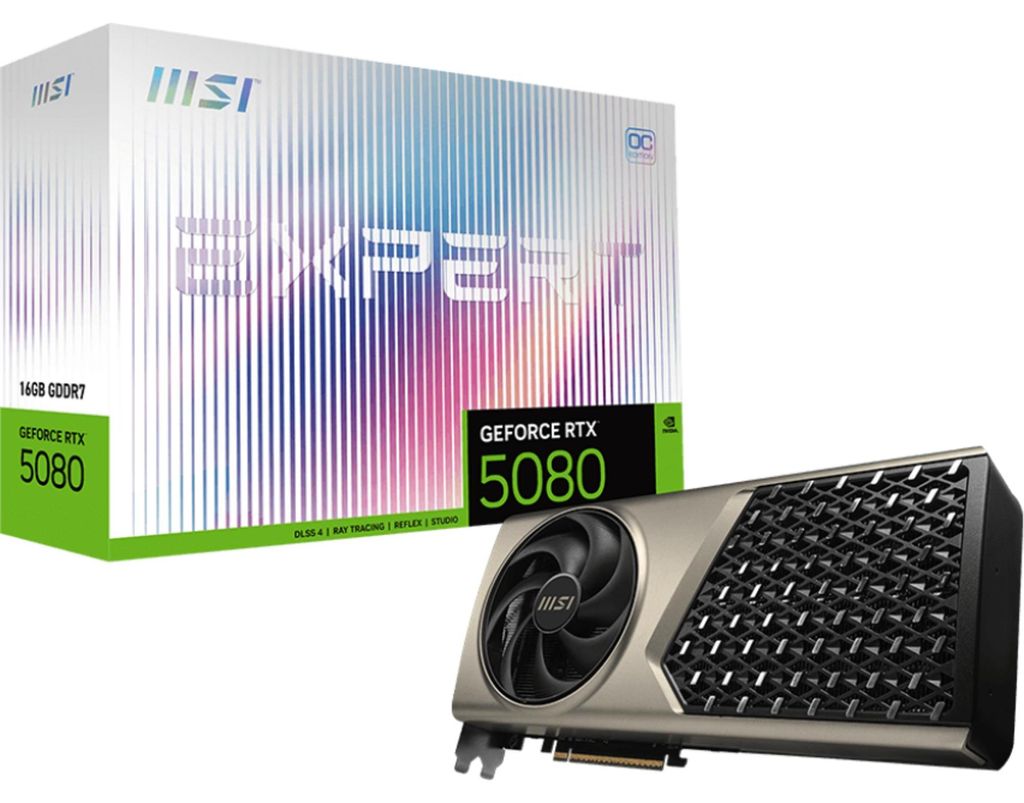 RTX 5080 16GB MSI Expert OC GDDR7 Produktbild 