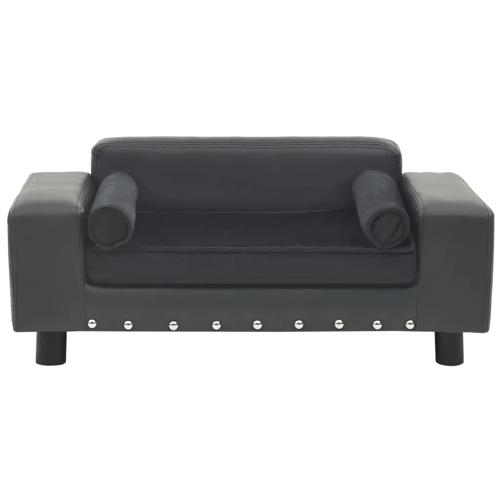 Canapé chien gris foncé 81 cm : fini les poils sur votre sofa de salon