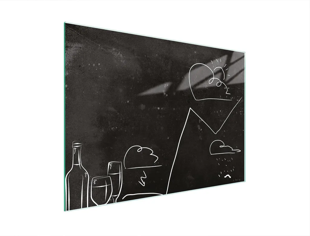 Tagliere Vetro Temperato 30x22 Vino Nero - Antimacchia e Igienico