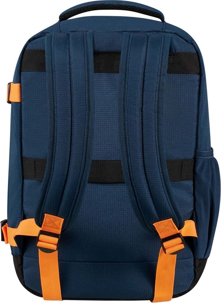American Tourister Rucksack Reisetasche mit Laptopfach Take2Cabin Casual Backpack 38,5L Dark Navy / Radiant Orange dunkelblau