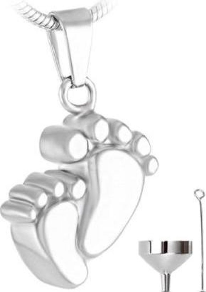 Luxe Ascheanhänger mit Kette - Gedenkschmuck für Asche, Haare oder Parfum - Inkl. Asfüllhilfe und Aufbewahrungstasche