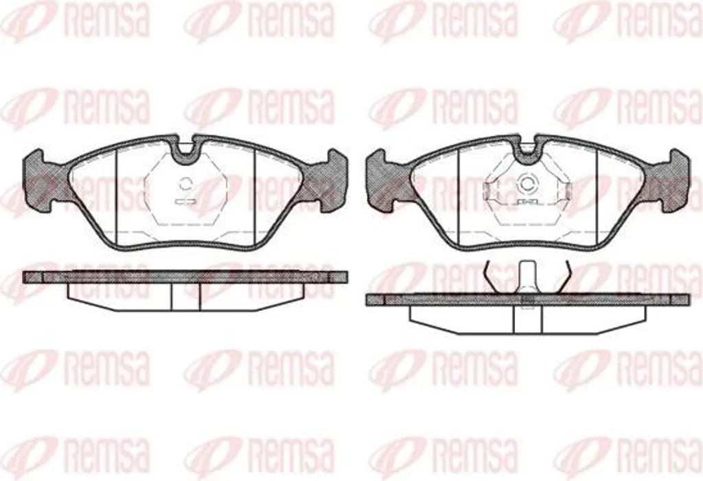 Plaquettes de frein REMSA 0139.00 pour Série 3 E30 OE 34111154611