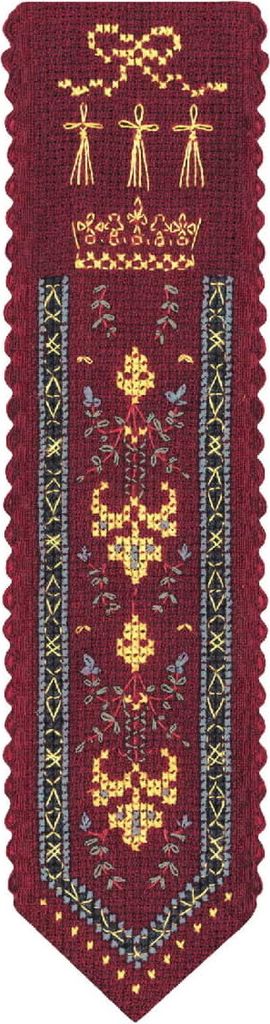 Le Bonheur des Dames Lesezeichen Kreuzstich Stickpackung "Chateau De Blois II", Zählmuster, 5x20cm