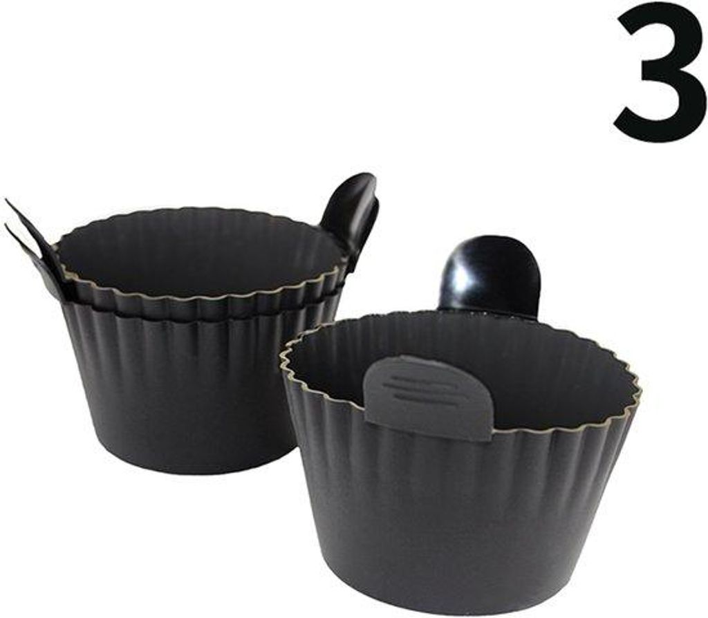 Silikon Airfryer-Formen Set für Cupcakes und Ramekins in Silikon