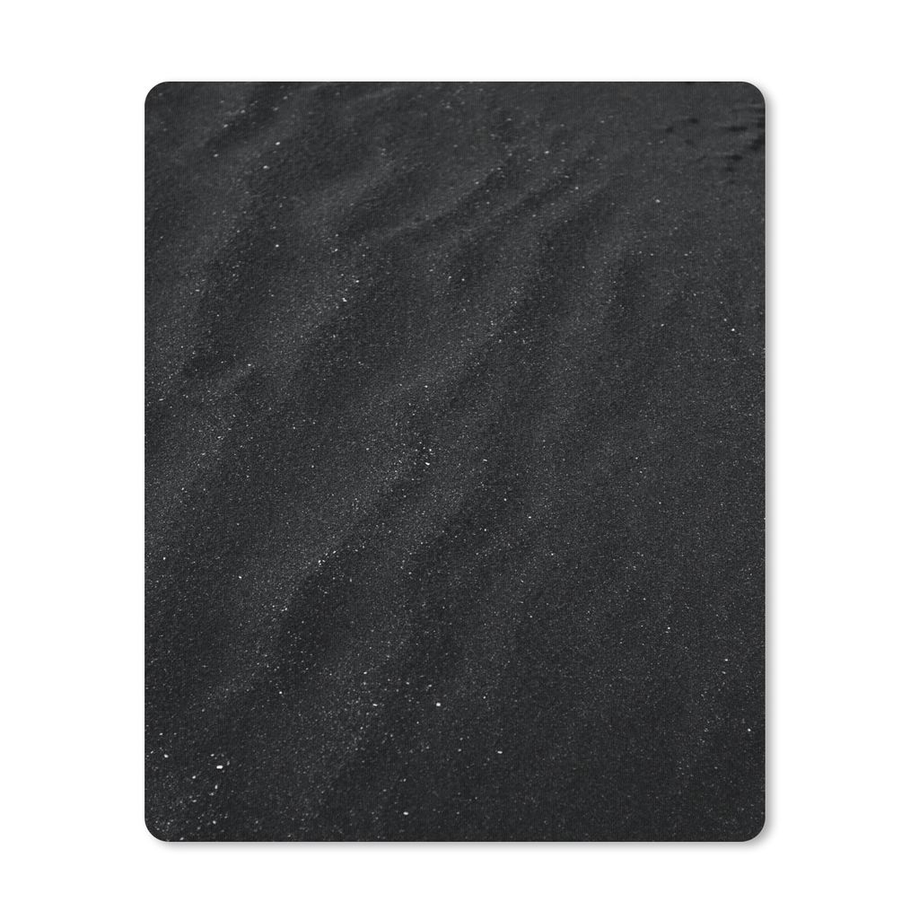MuchoWow Mauspad Mousepad Sand - Schwarz - Weiß - Strand 30x40 cm - Mousepads - Maus Mat - Pad - Mausunterlage - Mausmatten