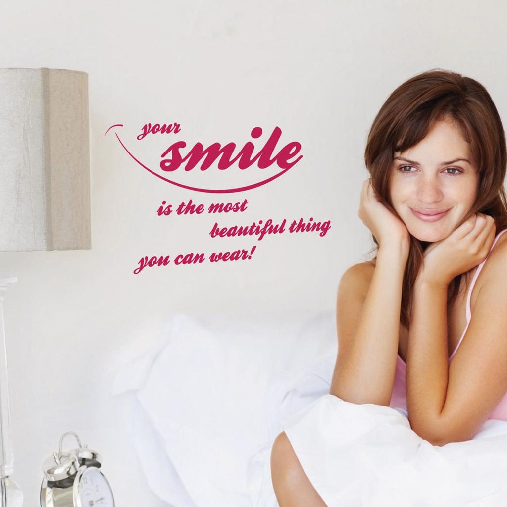 Komar Deco-Sticker "Your Smile" 14 x 70 cm, bunt, 18005h