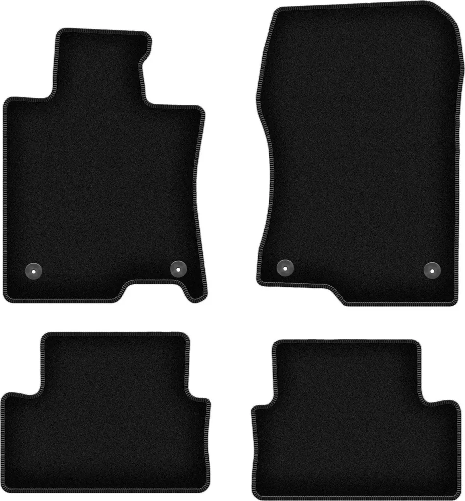 Set 4 Tappetini Honda Accord VIII 2011-2015 Velluto Nero - Prezzo Top