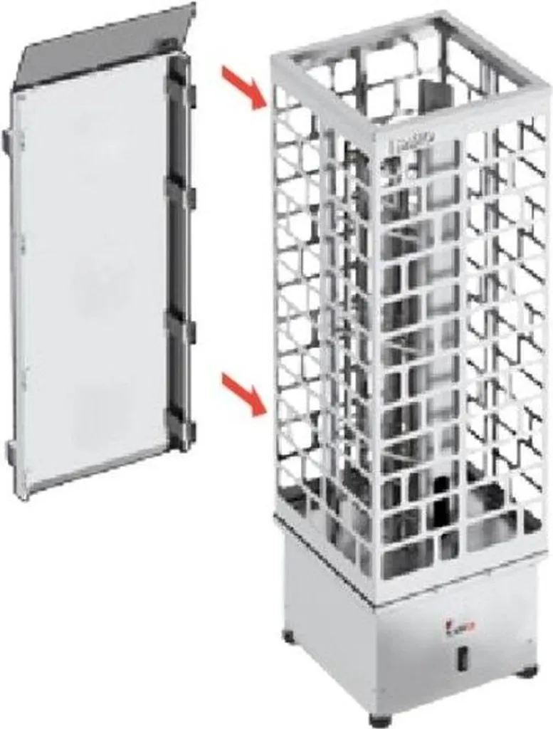 Sécurisez votre sauna : protection murale Sawo CUB-PROCOV-WL pour poêle