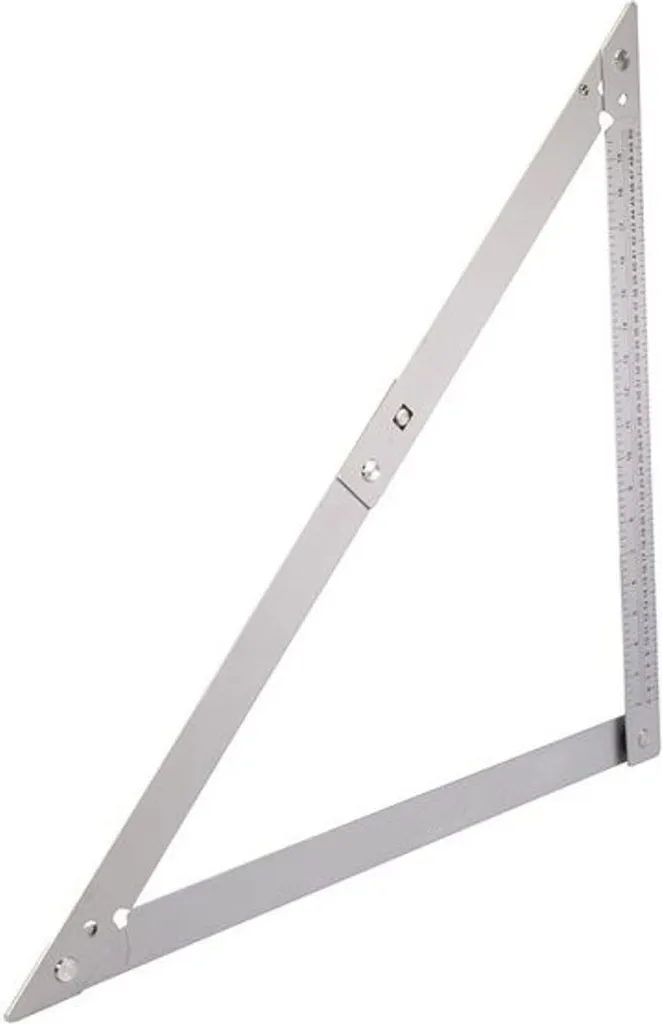 Équerre de Maçon Triangle d'Angle Pliable 600mm en Aluminium Robuste